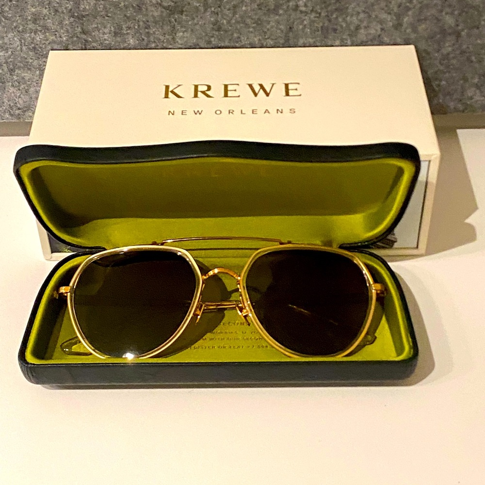 KREWE “BAKER” crystal polarized sunglasses